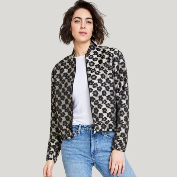 On 34th- Women's Brocade Bomber Jacket, NEW - Picture 2 of 5